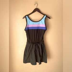 Vintage Le Cove One Piece Shorts Bathing Suit